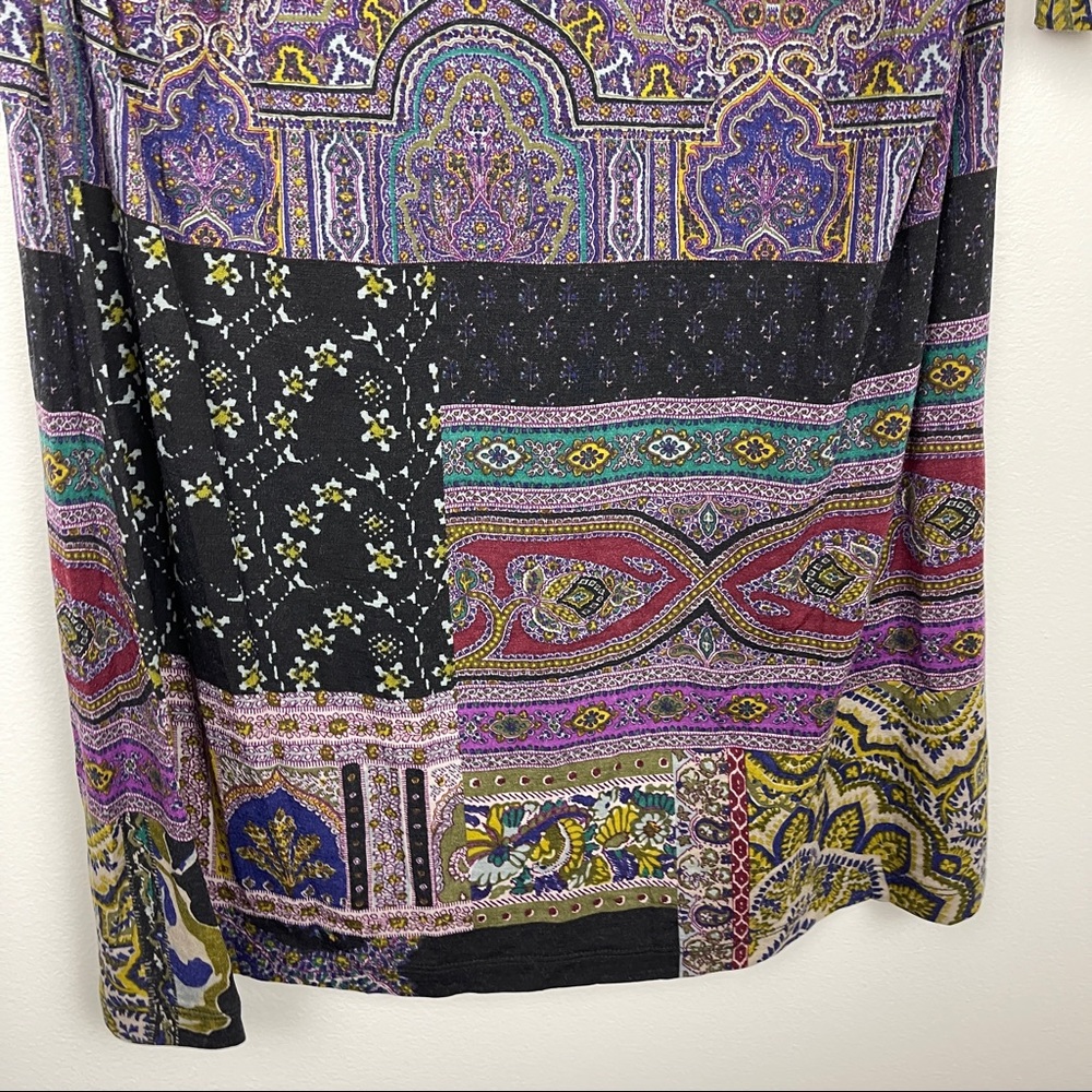 ETRO Paisley Printed Half Sleeve Wool Blend Dress - Picture 3 of 8